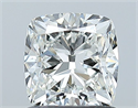 Natural Diamond 1.01 Carats, Cushion with  Cut, H Color, VS1 Clarity and Certified by GIA