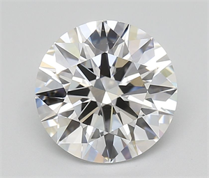Picture of Lab Grown Diamond 2.90 Carats, Round with Ideal Cut, D Color, FL Clarity and Certified by IGI