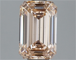 Picture of Lab Grown Diamond 1.53 Carats, Emerald with  Cut, Fancy Light Pink Color, VS1 Clarity and Certified by IGI