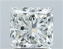 Natural Diamond 2.01 Carats, Princess with  Cut, I Color, VVS1 Clarity and Certified by GIA