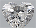 Natural Diamond 0.40 Carats, Heart with  Cut, E Color, SI1 Clarity and Certified by GIA