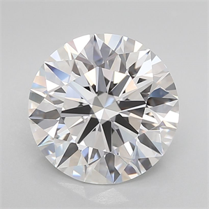 Picture of Lab Grown Diamond 3.88 Carats, Round with Ideal Cut, D Color, IF Clarity and Certified by IGI
