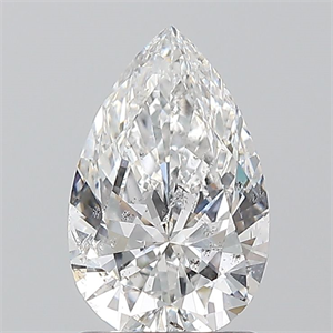 Picture of Natural Diamond 1.20 Carats, Pear with  Cut, E Color, I1 Clarity and Certified by GIA