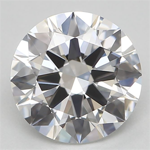 Picture of Natural Diamond 1.12 Carats, Round with Excellent Cut, F Color, VVS1 Clarity and Certified by GIA
