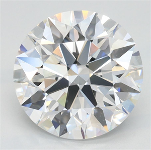 Picture of Lab Grown Diamond 3.05 Carats, Round with Ideal Cut, D Color, IF Clarity and Certified by IGI