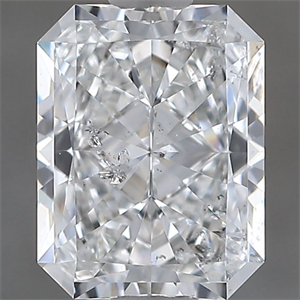 Picture of Natural Diamond 0.90 Carats, Radiant with  Cut, F Color, I1 Clarity and Certified by GIA