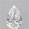 Natural Diamond 0.70 Carats, Pear with  Cut, E Color, VS1 Clarity and Certified by GIA
