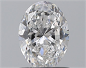 Natural Diamond 0.80 Carats, Oval with  Cut, D Color, VVS2 Clarity and Certified by GIA
