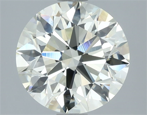 Picture of Natural Diamond 2.61 Carats, Round with Excellent Cut, I Color, IF Clarity and Certified by IGI