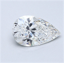 Natural Diamond 3.70 Carats, Pear with  Cut, F Color, SI1 Clarity and Certified by GIA