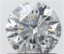 Natural Diamond 0.71 Carats, Round with Excellent Cut, G Color, SI2 Clarity and Certified by IGI