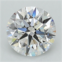 Del inventario de diamantes de laboratorio, 1.53 quilates, Redondo , Color D, claridad VS2 y certificado GIA