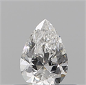 Diamante Natural 0.11 quilates, De pera , Color F, claridad VS2 y certificado IGI