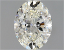 Natural Diamond 0.50 Carats, Oval with  Cut, I Color, VS1 Clarity and Certified by GIA