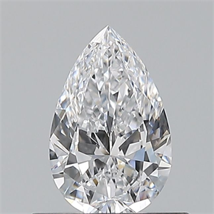 Picture of Natural Diamond 0.50 Carats, Pear with  Cut, D Color, VVS2 Clarity and Certified by GIA