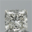 Natural Diamond 0.81 Carats, Princess with  Cut, H Color, VS1 Clarity and Certified by IGI