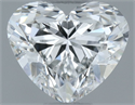 Natural Diamond 0.40 Carats, Heart with  Cut, F Color, VVS1 Clarity and Certified by GIA
