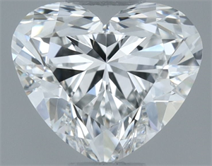Picture of Natural Diamond 0.40 Carats, Heart with  Cut, F Color, VVS1 Clarity and Certified by GIA