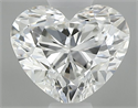 Natural Diamond 0.49 Carats, Heart with  Cut, H Color, VS1 Clarity and Certified by GIA