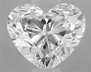 Picture of Natural Diamond 0.49 Carats, Heart with  Cut, H Color, VS1 Clarity and Certified by GIA