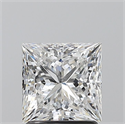 Diamante Natural 1.70 quilates, Princesa , Color E, claridad SI1 y certificado GIA
