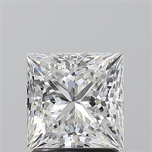 Picture of Natural Diamond 1.70 Carats, Princess with  Cut, E Color, SI1 Clarity and Certified by GIA