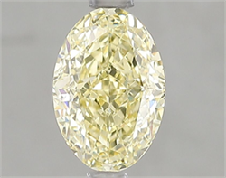 Picture of Lab Grown Diamond 1.55 Carats, Oval with  Cut, Fancy Intense Yellow Color, VS1 Clarity and Certified by IGI