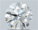 Natural Diamond 1.00 Carats, Round with Excellent Cut, J Color, SI1 Clarity and Certified by GIA