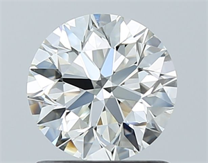Picture of Natural Diamond 1.00 Carats, Round with Excellent Cut, J Color, SI1 Clarity and Certified by GIA