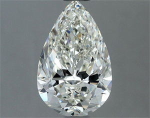 Picture of Natural Diamond 1.00 Carats, Pear with  Cut, H Color, VVS2 Clarity and Certified by IGI