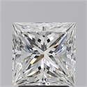 Diamante Natural 2.20 quilates, Princesa , Color H, claridad SI1 y certificado GIA