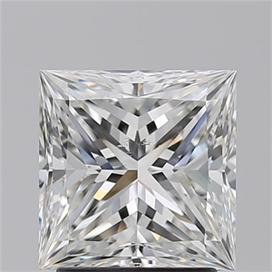 Foto Diamante Natural 2.20 quilates, Princesa , Color H, claridad SI1 y certificado GIA de