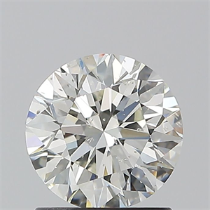 Picture of Natural Diamond 1.21 Carats, Round with Excellent Cut, J Color, SI2 Clarity and Certified by GIA