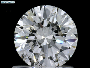 Picture of Natural Diamond 1.00 Carats, Round with Excellent Cut, E Color, I1 Clarity and Certified by GIA