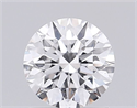 Lab Grown Diamond 1.09 Carats, Round with Excellent Cut, D Color, VVS2 Clarity and Certified by IGI