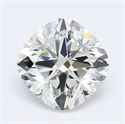 Diamante Natural 1.05 quilates, Del cojín , Color H, claridad VVS2 y certificado GIA