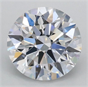 Lab Grown Diamond 1.05 Carats, Round with Ideal Cut, D Color, VVS2 Clarity and Certified by IGI