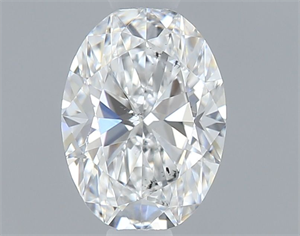 Foto Diamante Natural 0.40 quilates, Ovalado , Color F, claridad SI1 y certificado GIA de