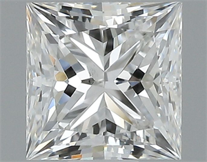 Picture of Natural Diamond 0.70 Carats, Princess with  Cut, G Color, SI1 Clarity and Certified by GIA