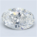 Diamante Natural 3.60 quilates, Ovalado , Color G, claridad SI1 y certificado GIA