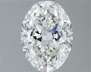 Picture of Natural Diamond 1.41 Carats, Oval with  Cut, G Color, VS2 Clarity and Certified by IGI