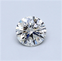 Diamante Natural 0.58 quilates, Redondo , Color J, claridad SI2 y certificado GIA