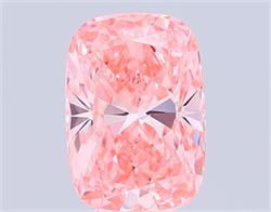 Picture of Lab Grown Diamond 8.04 Carats, CUSHION MODIFIED with  Cut, Fancy Vivid Pink Color, VVS2 Clarity and Certified by IGI