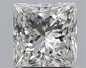 Picture of Natural Diamond 2.29 Carats, Princess with  Cut, H Color, SI2 Clarity and Certified by GIA