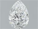 Diamante Natural 0.54 quilates, De pera , Color E, claridad VS2 y certificado GIA