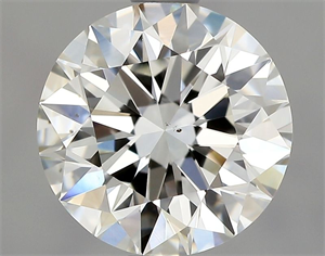 Picture of Natural Diamond 1.60 Carats, Round with Excellent Cut, H Color, VS2 Clarity and Certified by GIA