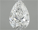 Diamante Natural 0.40 quilates, De pera , Color F, claridad VS2 y certificado GIA