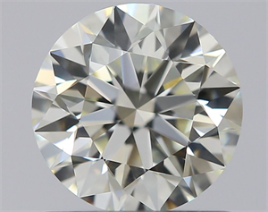 Picture of Natural Diamond 0.77 Carats, Round with Excellent Cut, K Color, IF Clarity and Certified by IGI
