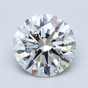 Picture of Natural Diamond 1.70 Carats, Round with Excellent Cut, E Color, VS1 Clarity and Certified by GIA