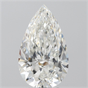 Natural Diamond 3.53 Carats, Pear with  Cut, H Color, SI1 Clarity and Certified by GIA